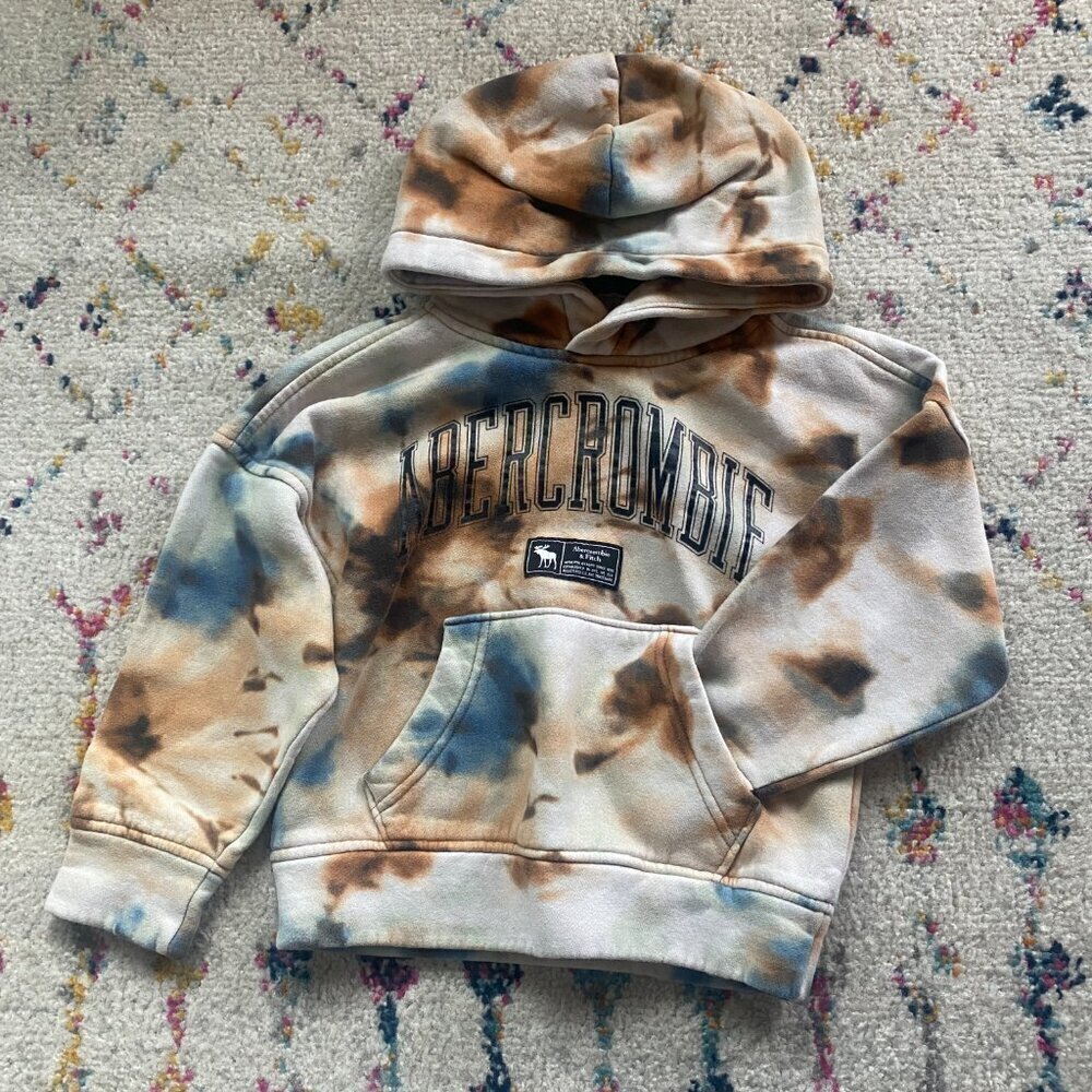 Abercombie Fitch Hoodie Kids 5/6 Tie Dye Outdoors
